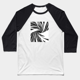 Swirling monochrome funnel Baseball T-Shirt